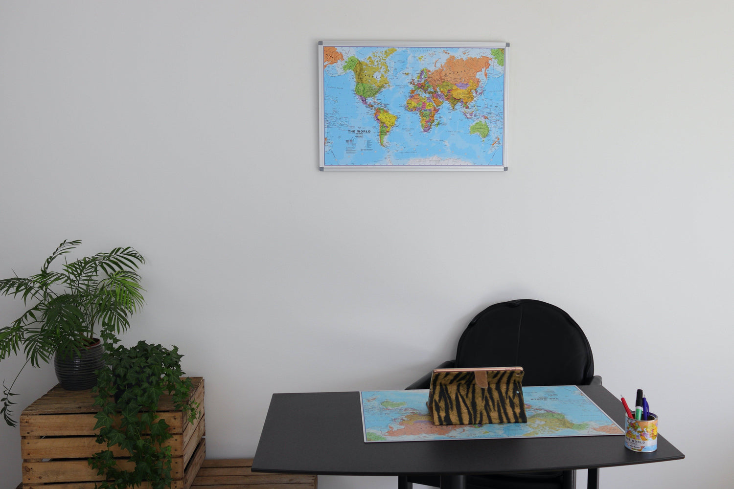 Panneau magnétique (en anglais) - Monde politique - 70 x 50 cm | Maps International panneau magnétique Maps International 