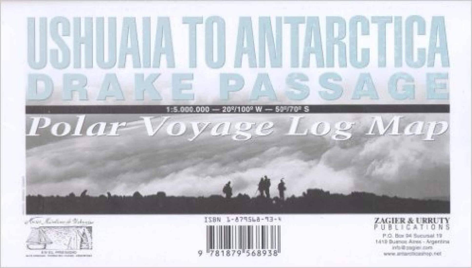 Passage de Drake, d'Ushuaia à l'Antarctique | Zagier y Urruty carte routière Zagier y Urruty