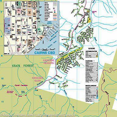 Plan de Cairns et de sa région (Australie) | Hema Maps plan de ville Hema Maps