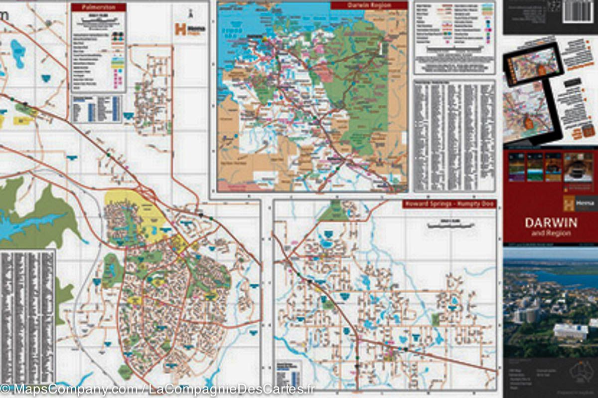 Plan de Darwin et de sa région (Australie) | Hema Maps plan de ville Hema Maps