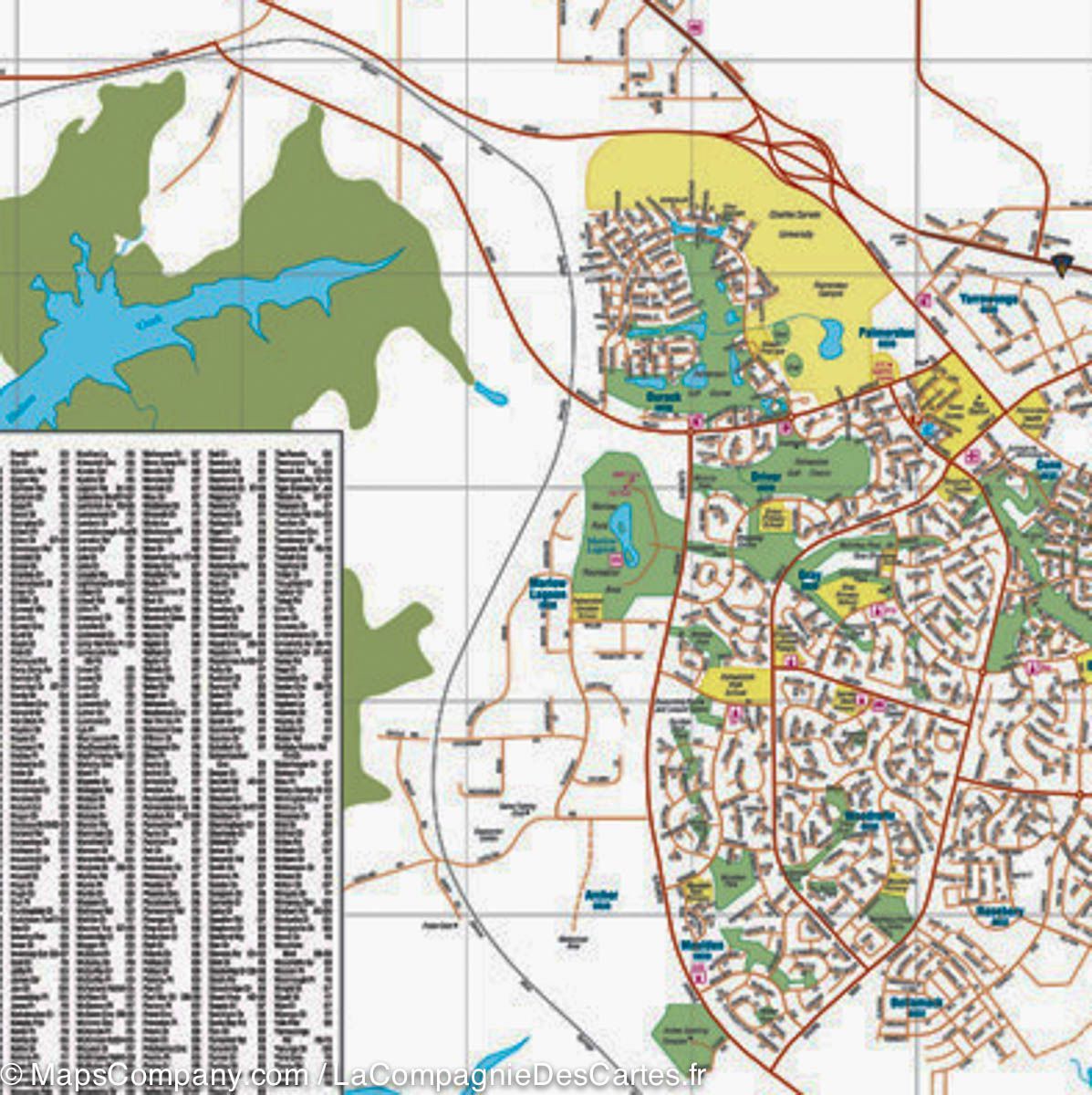 Plan de Darwin et de sa région (Australie) | Hema Maps plan de ville Hema Maps