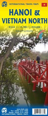 Plan de Hanoï & Carte de voyage du nord du Vietnam | ITM carte routière ITM