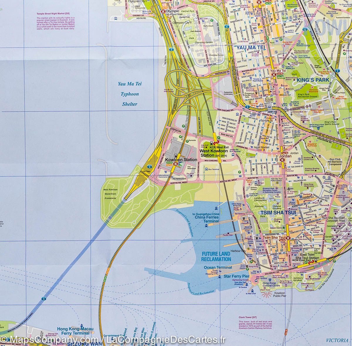 Plan de Hong Kong et de sa Region | ITM plan de ville ITM