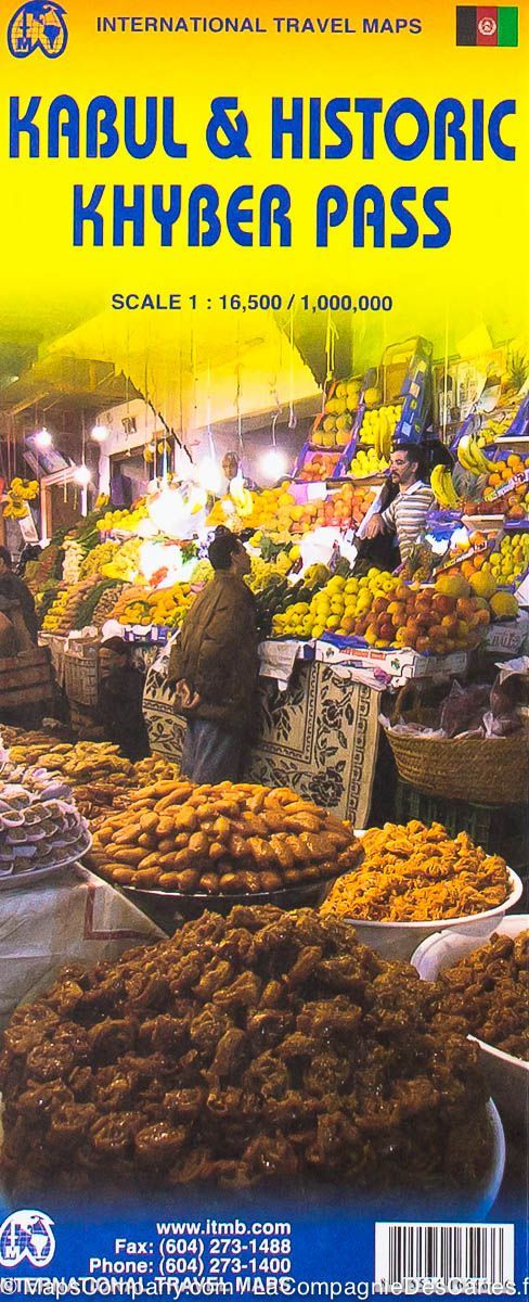 Plan de Kaboul et Carte du Khyber Pass | ITM plan de ville ITM