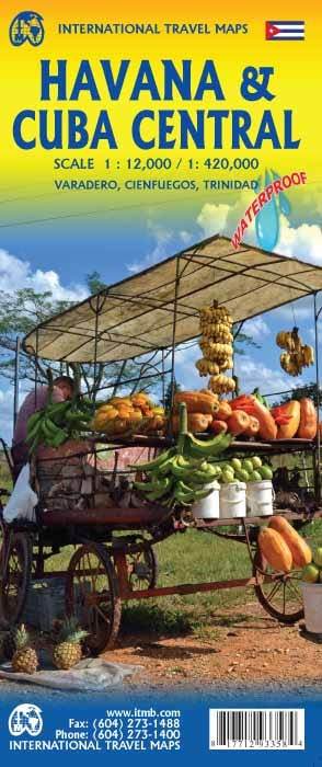 Plan de La Havane & Carte du centre de Cuba | ITM carte pliée ITM 