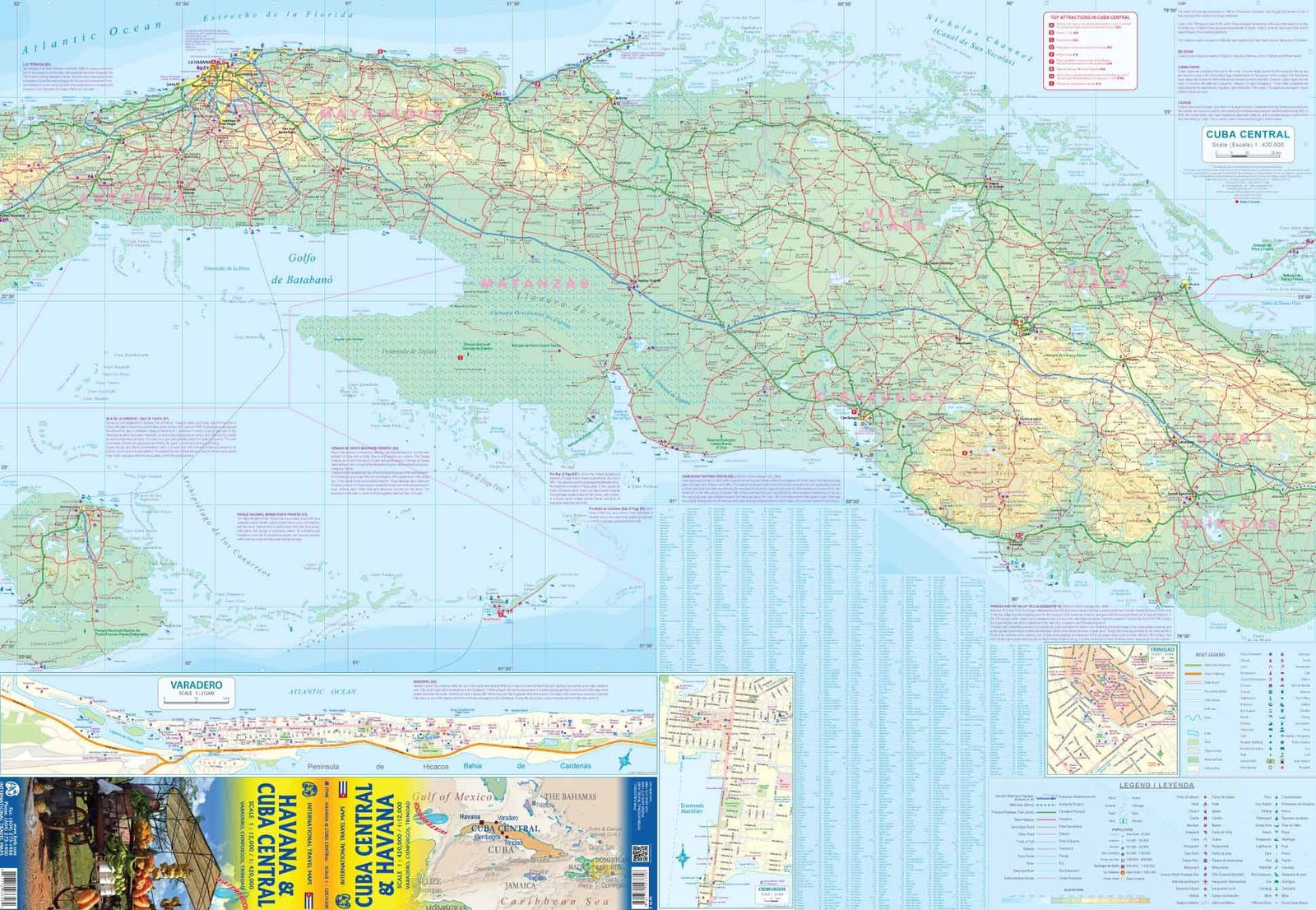 Plan de La Havane & Carte du centre de Cuba | ITM plan de ville ITM