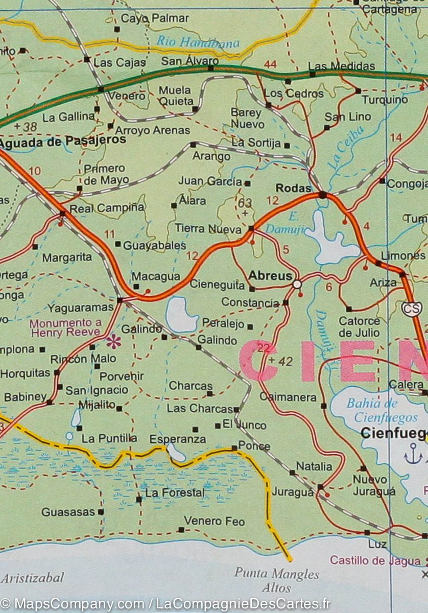 Plan de La Havane & Carte du centre de Cuba | ITM carte pliée ITM 