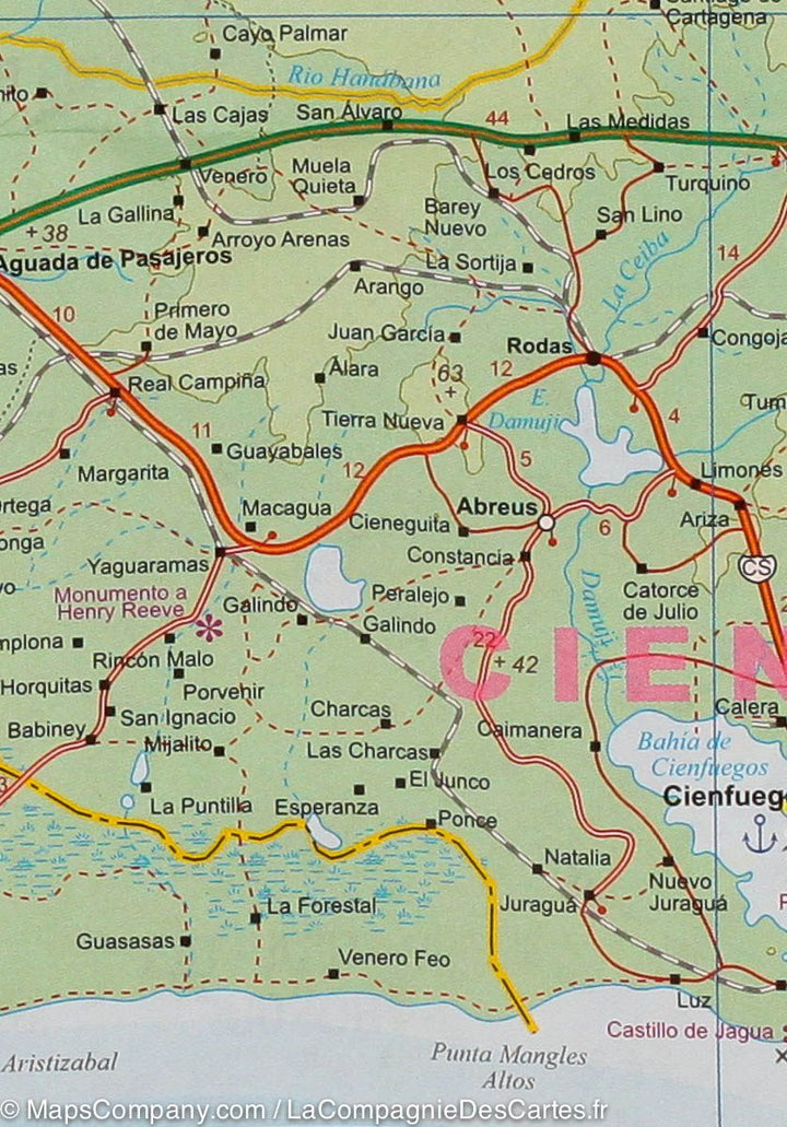 Plan de La Havane & Carte du centre de Cuba | ITM carte pliée ITM 