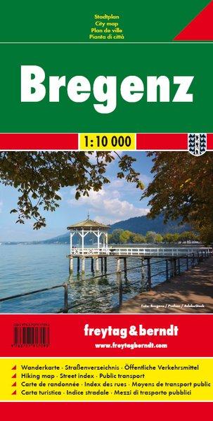 Plan de poche - Bregenz (Vorarlberg, Autriche) | Freytag & Berndt carte pliée Freytag & Berndt 