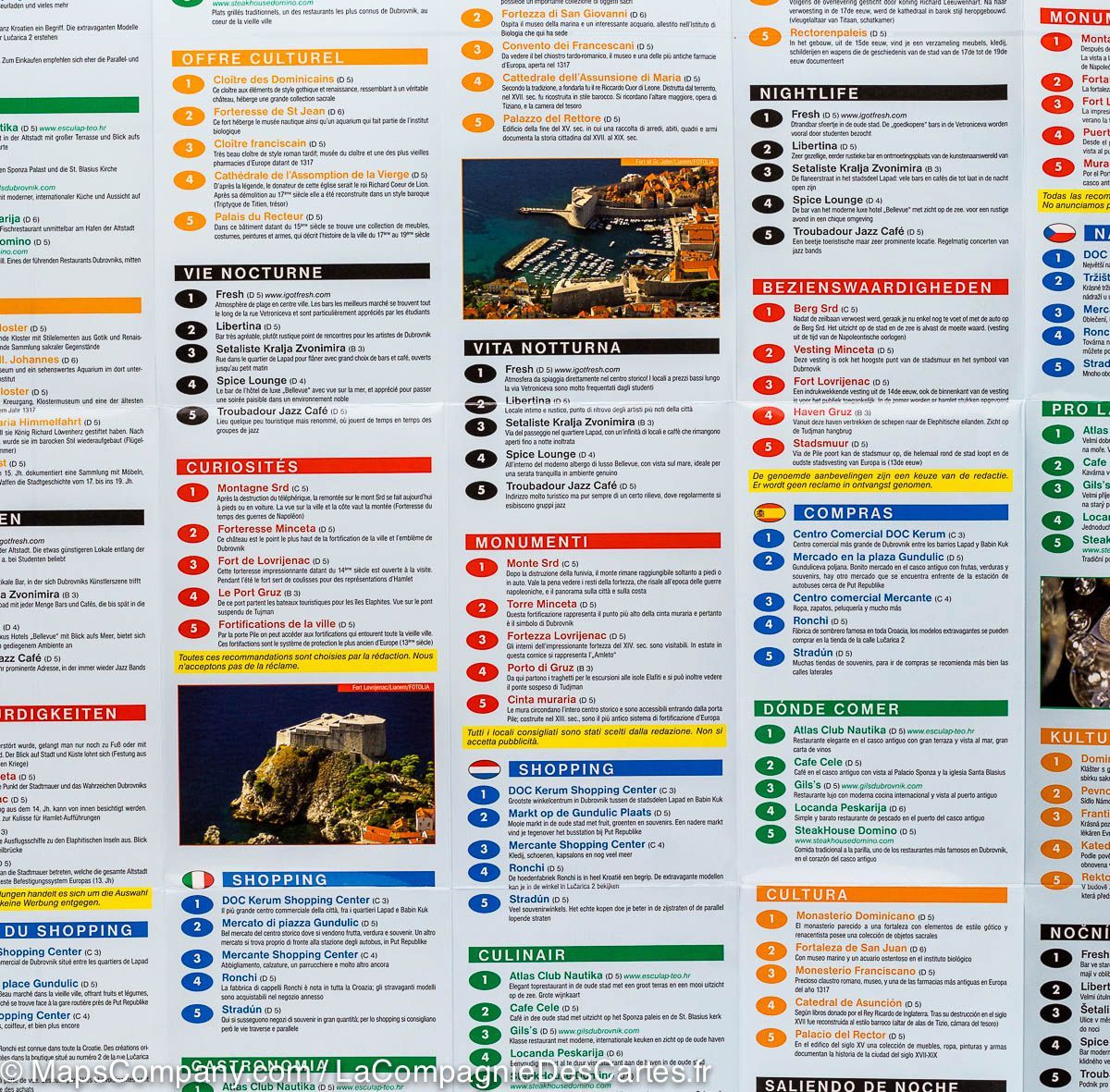 Plan de poche - Dubrovnik (Croatie) | Freytag & Berndt plan de ville Freytag & Berndt