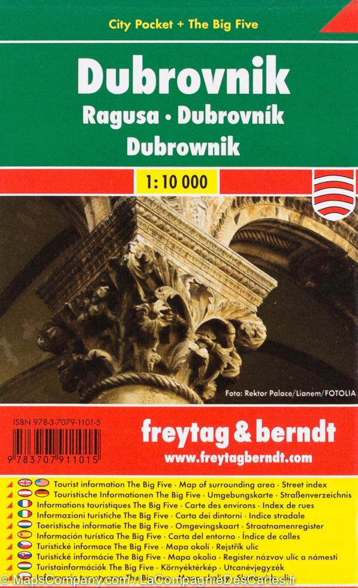 Plan de poche - Dubrovnik (Croatie) | Freytag & Berndt plan de ville Freytag & Berndt
