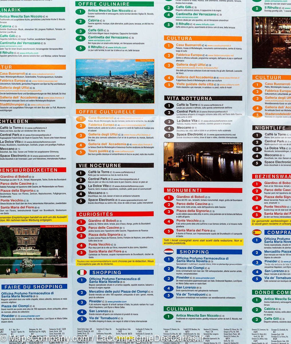Plan de poche - Florence (Italie) | Freytag & Berndt plan de ville Freytag & Berndt