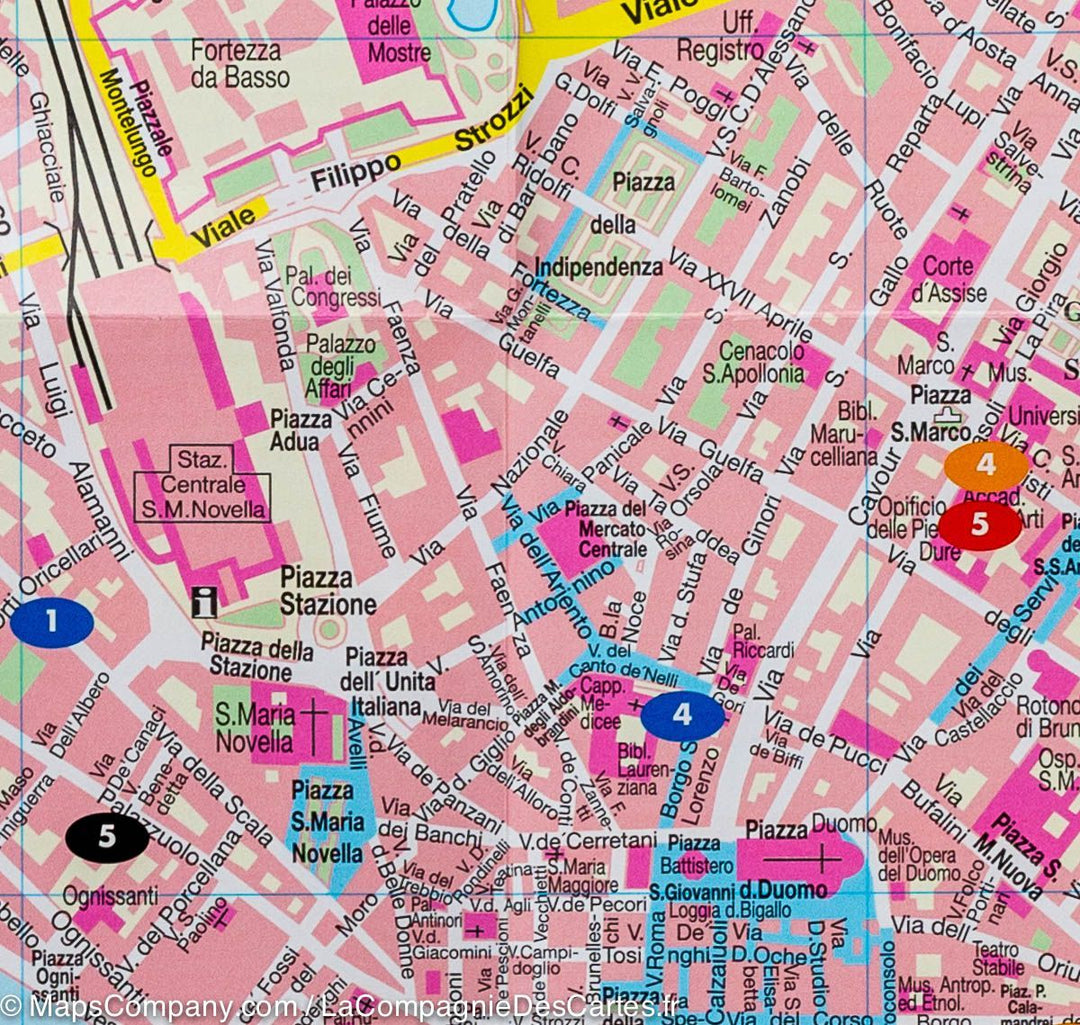 Plan de poche de Florence (Italie) | Freytag &amp; Berndt - La Compagnie des Cartes