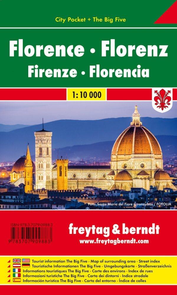 Plan de poche - Florence (Italie) | Freytag & Berndt plan de ville Freytag & Berndt