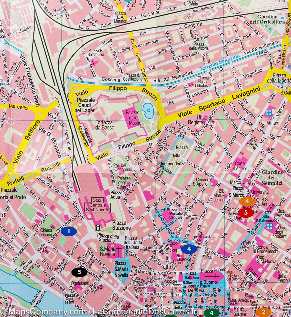 Plan de poche - Florence (Italie) | Freytag & Berndt plan de ville Freytag & Berndt