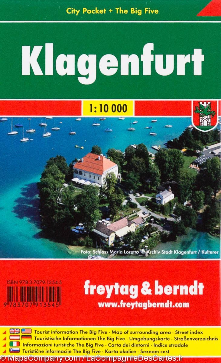 Plan de poche - Klagenfurt (Autriche) | Freytag & Berndt plan de ville Freytag & Berndt
