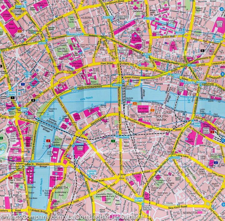 Plan de poche de Londres | Freytag &amp; Berndt - La Compagnie des Cartes