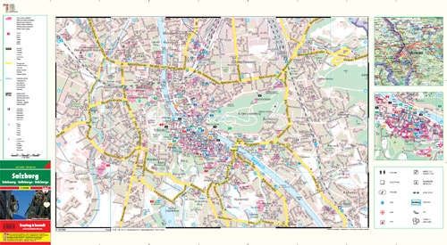 Plan de poche - Salzbourg (Autriche) | Freytag & Berndt plan de ville Freytag & Berndt