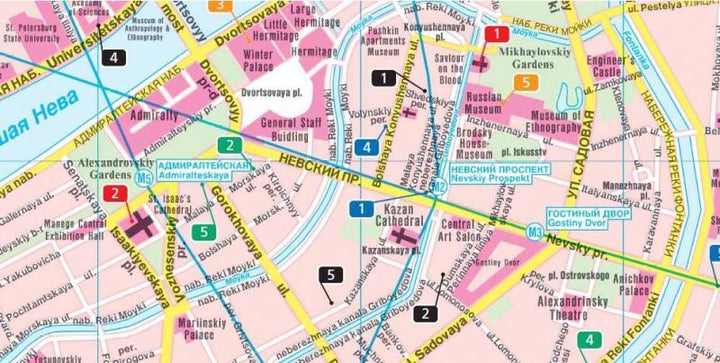 Plan de poche de St Petersbourg (Russie) | Freytag & Berndt - La Compagnie des Cartes