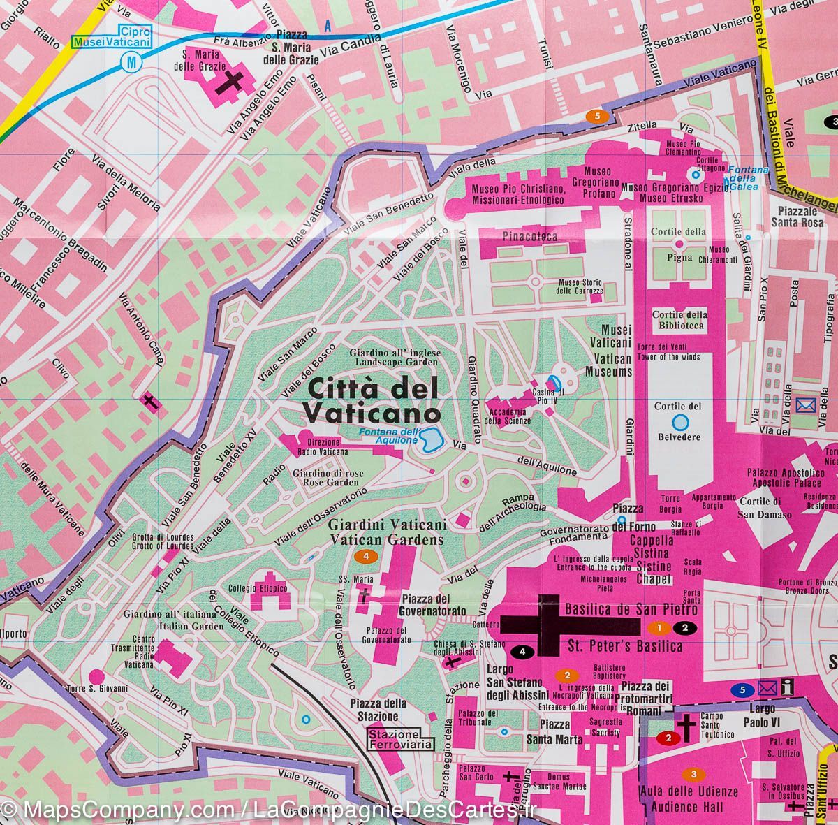 Plan de poche - Vatican | Freytag & Berndt plan de ville Freytag & Berndt