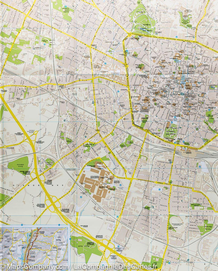 Plan de ville - Bologne (Italie) | Touring Club Italiano carte pliée Touring 