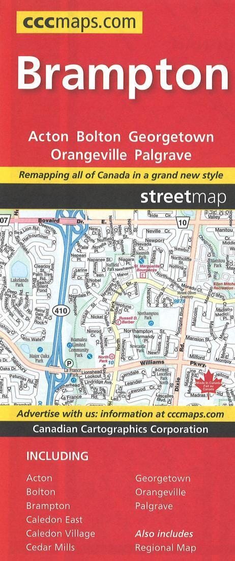 Plan de ville - Brampton Orangeville Acton Georgetown | Canadian Cartographics Corporation plan de ville Canadian Cartographics Corporation Default Title