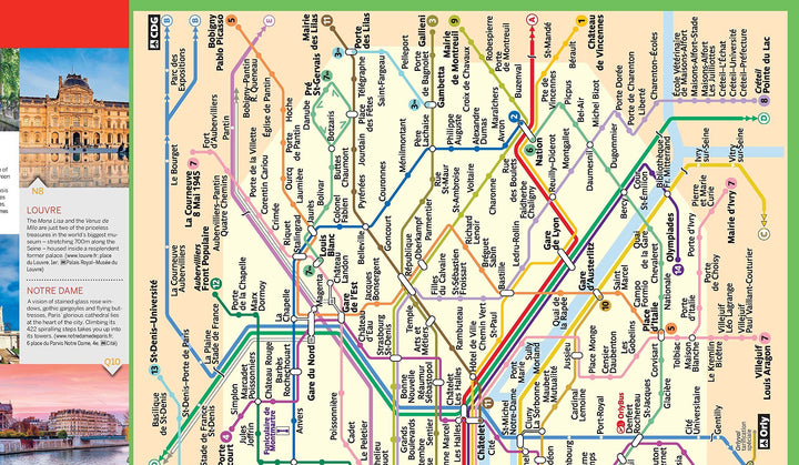 Plan de ville (en anglais) - Paris | Lonely Planet carte pliée Lonely Planet 