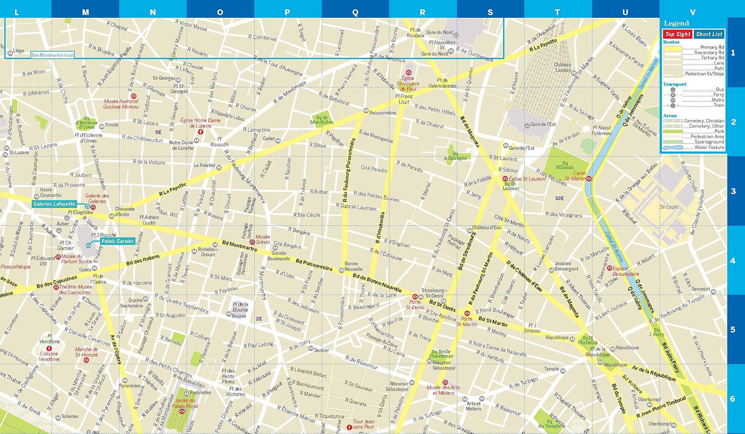 Plan de ville (en anglais) - Paris | Lonely Planet plan de ville Lonely Planet EN