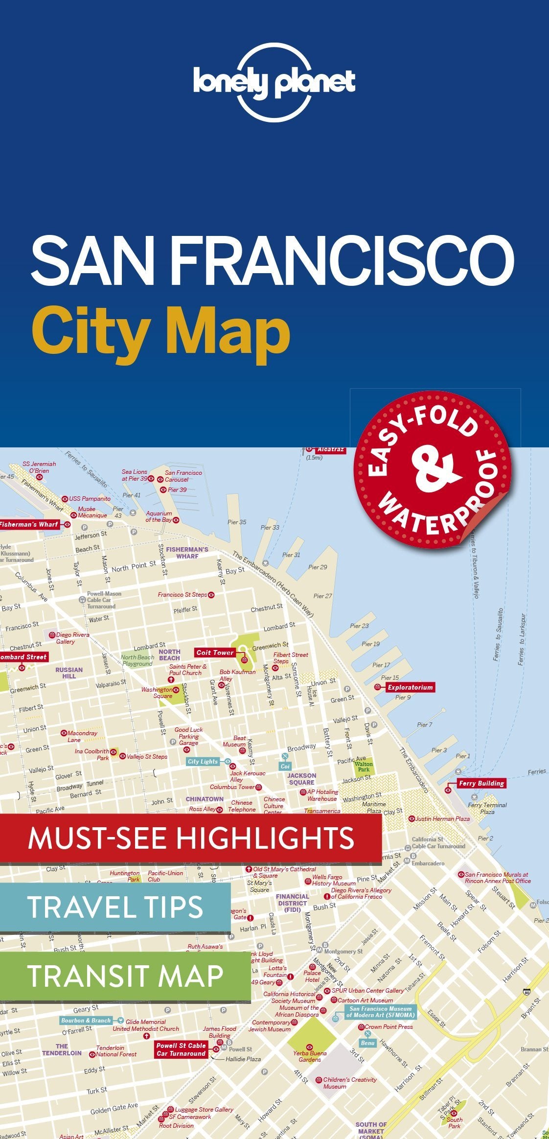 Plan de ville (en anglais) - San Francisco | Lonely Planet plan de ville Lonely Planet EN Default Title