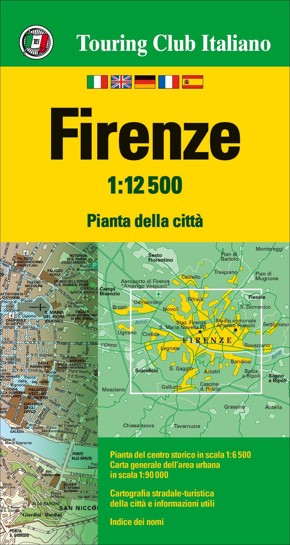 Plan de ville - Florence | Touring Club Italiano plan de ville Touring Club Italiano Default Title