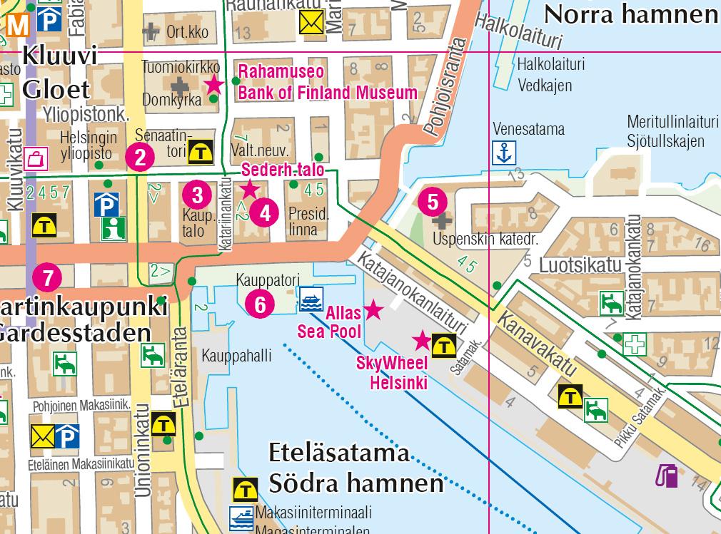 Plan de ville & guide - Helsinki (Finlande) | Karttakeskus plan de ville Karttakeskus