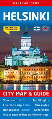 Plan de ville & guide - Helsinki (Finlande) | Karttakeskus carte pliée Karttakeskus 