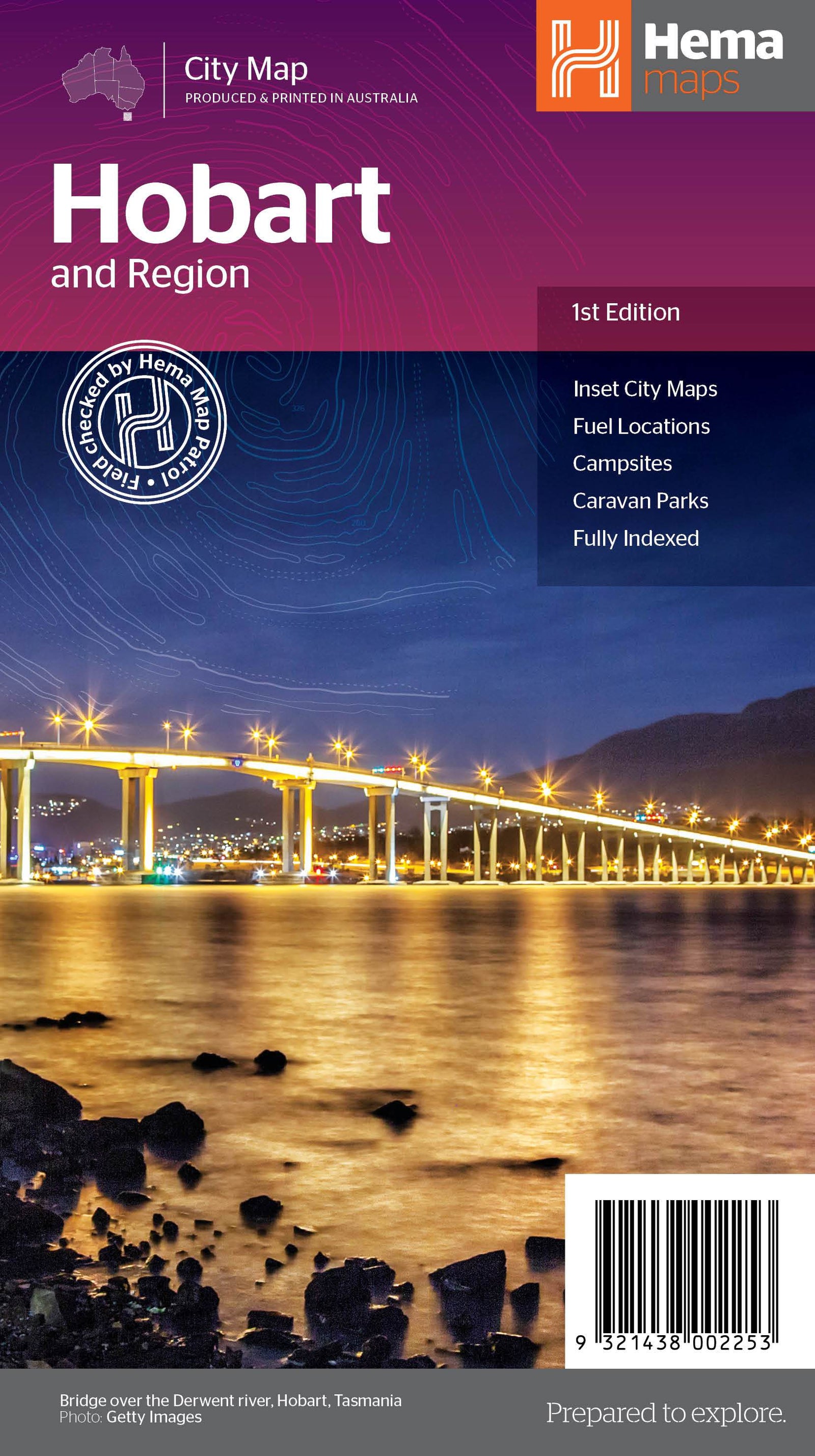 Plan de ville - Hobart et environs (Tasmanie) | Hema Maps plan de ville Hema Maps