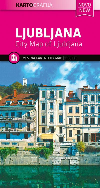 Plan de ville - Ljubljana (Slovénie) | Kartografija carte pliée Kartografija 