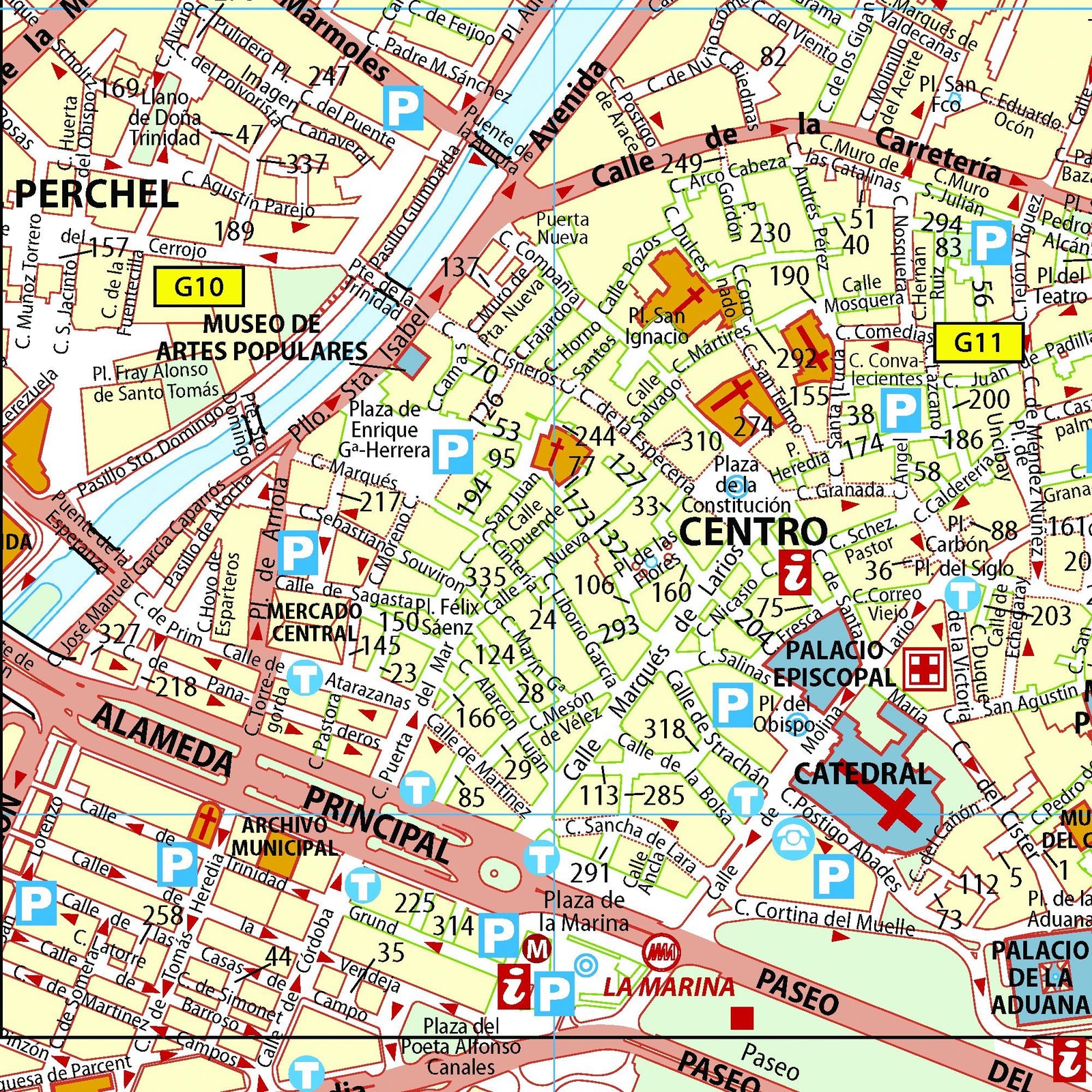 Plan de ville - Malaga | Michelin plan de ville Michelin