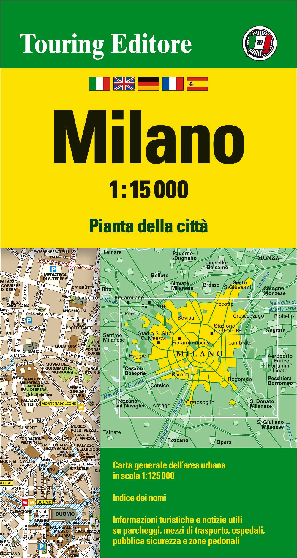 Plan de ville - Milan | Touring Club Italiano plan de ville Touring Club Italiano Default Title