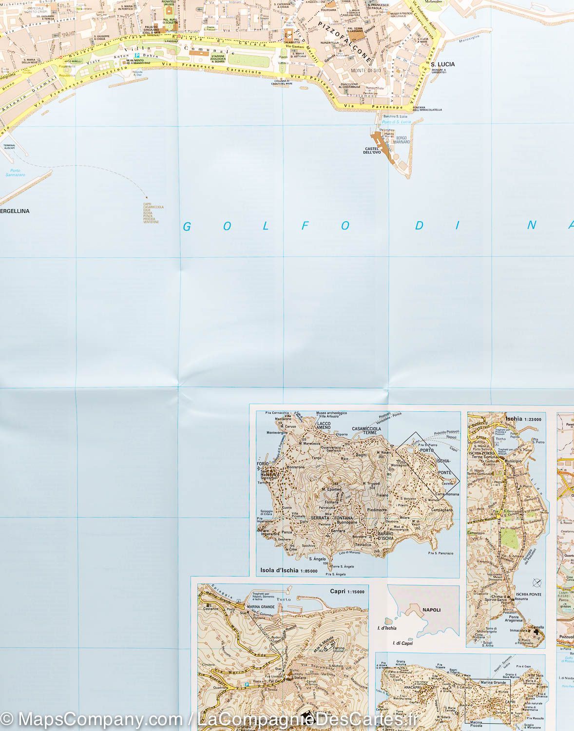 Plan de ville - Naples (Italie) | Touring Club Italiano plan de ville Touring Club Italiano