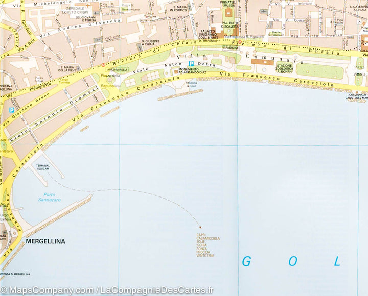 Plan de ville - Naples (Italie) | Touring Club Italiano carte pliée Touring 