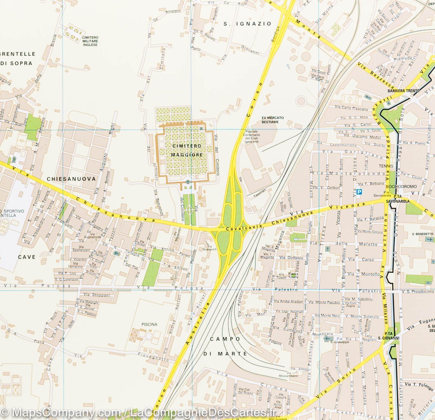 Plan de ville - Padoue | Touring Club Italiano plan de ville Touring Club Italiano