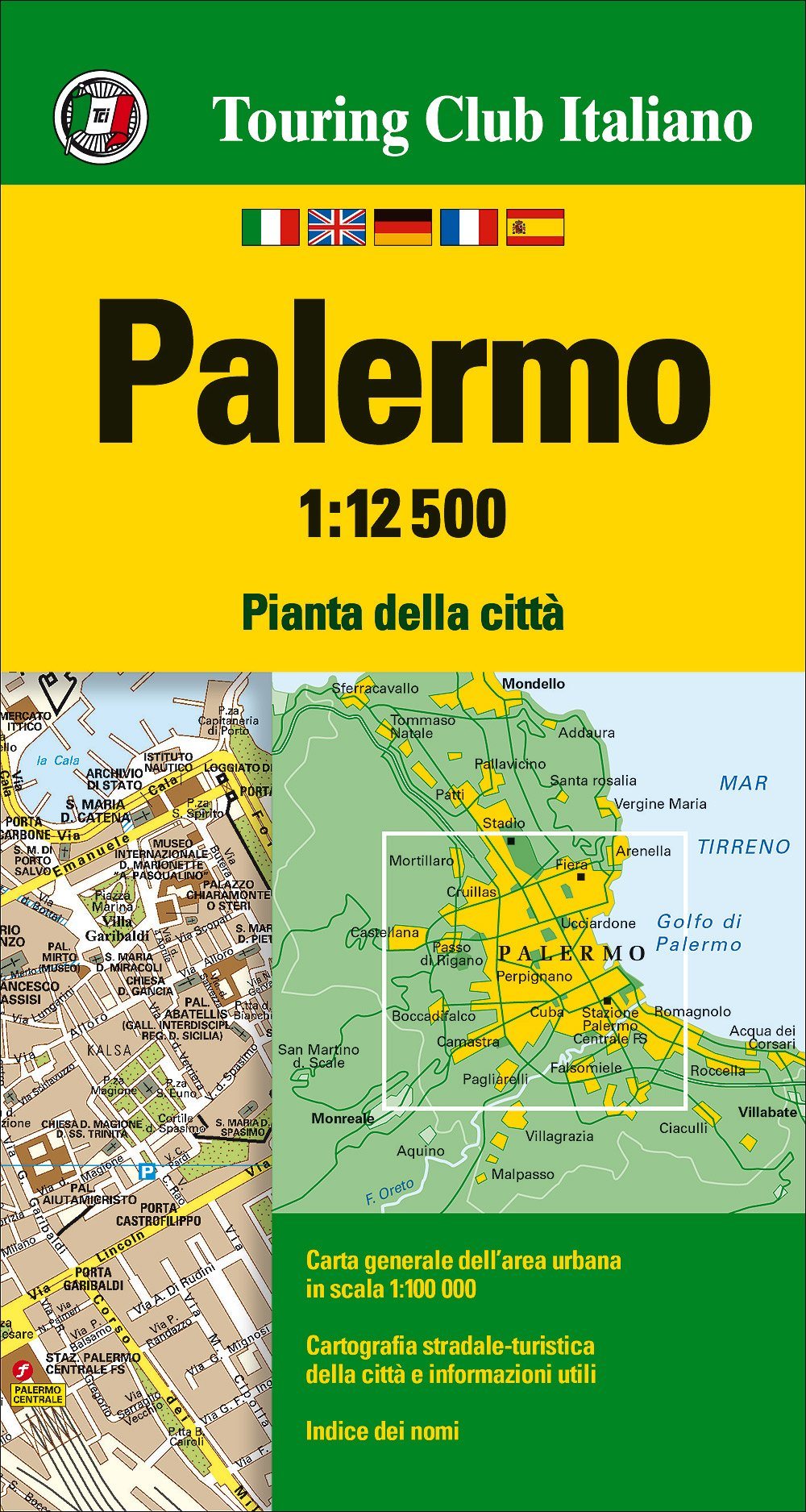 Plan de ville - Palerme | Touring Club Italiano plan de ville Touring Club Italiano Default Title