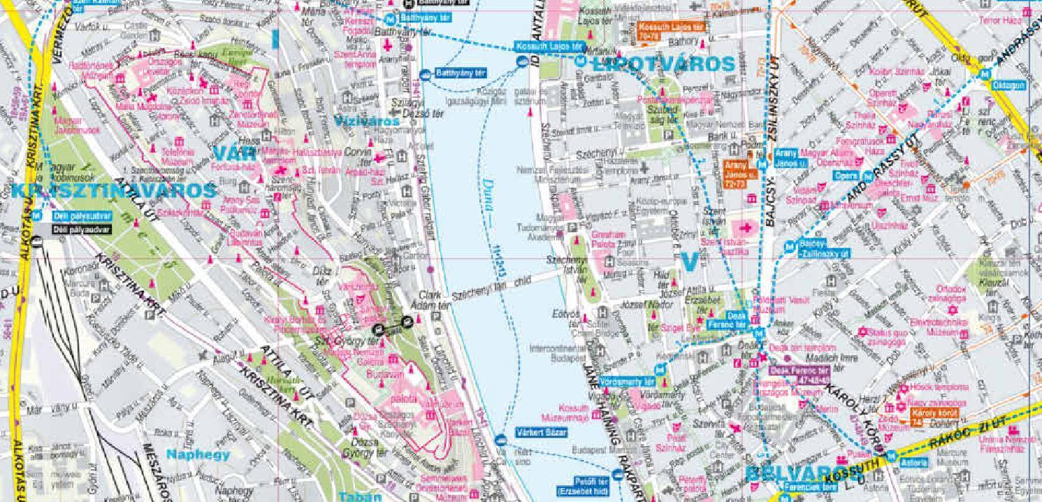 Plan de ville plastifié - Budapest | Express Map plan de ville Express Map