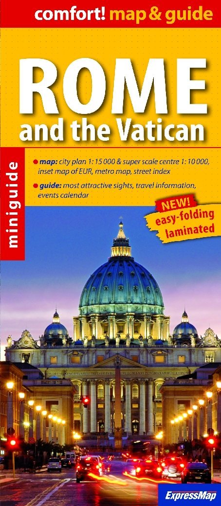 Plan de ville plastifié - Rome & Cité du Vatican + miniguide | Express Map plan de ville Express Map Default Title