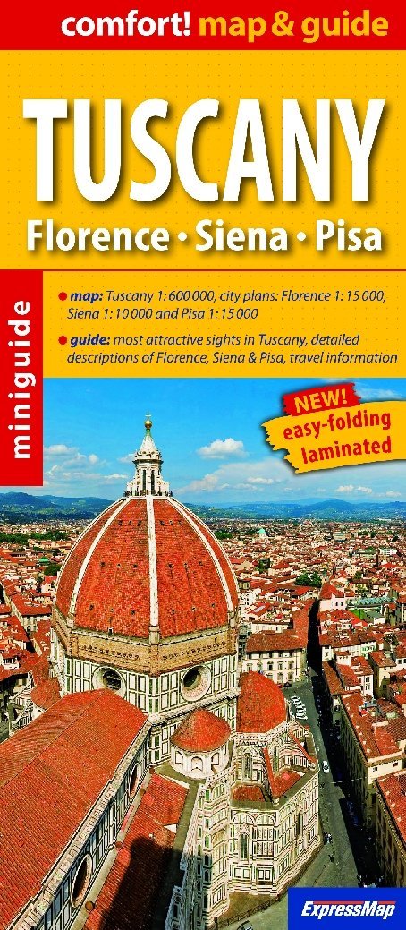 Plan de ville plastifié - Toscane + miniguide | Express Map carte pliée Express Map 