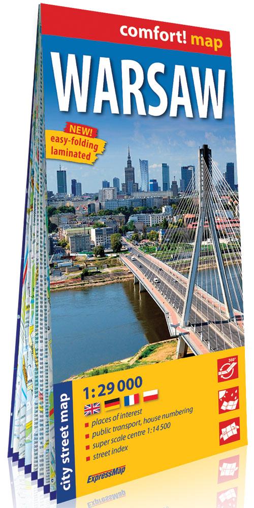 Plan de ville plastifié - Varsovie | Express Map plan de ville Express Map Default Title