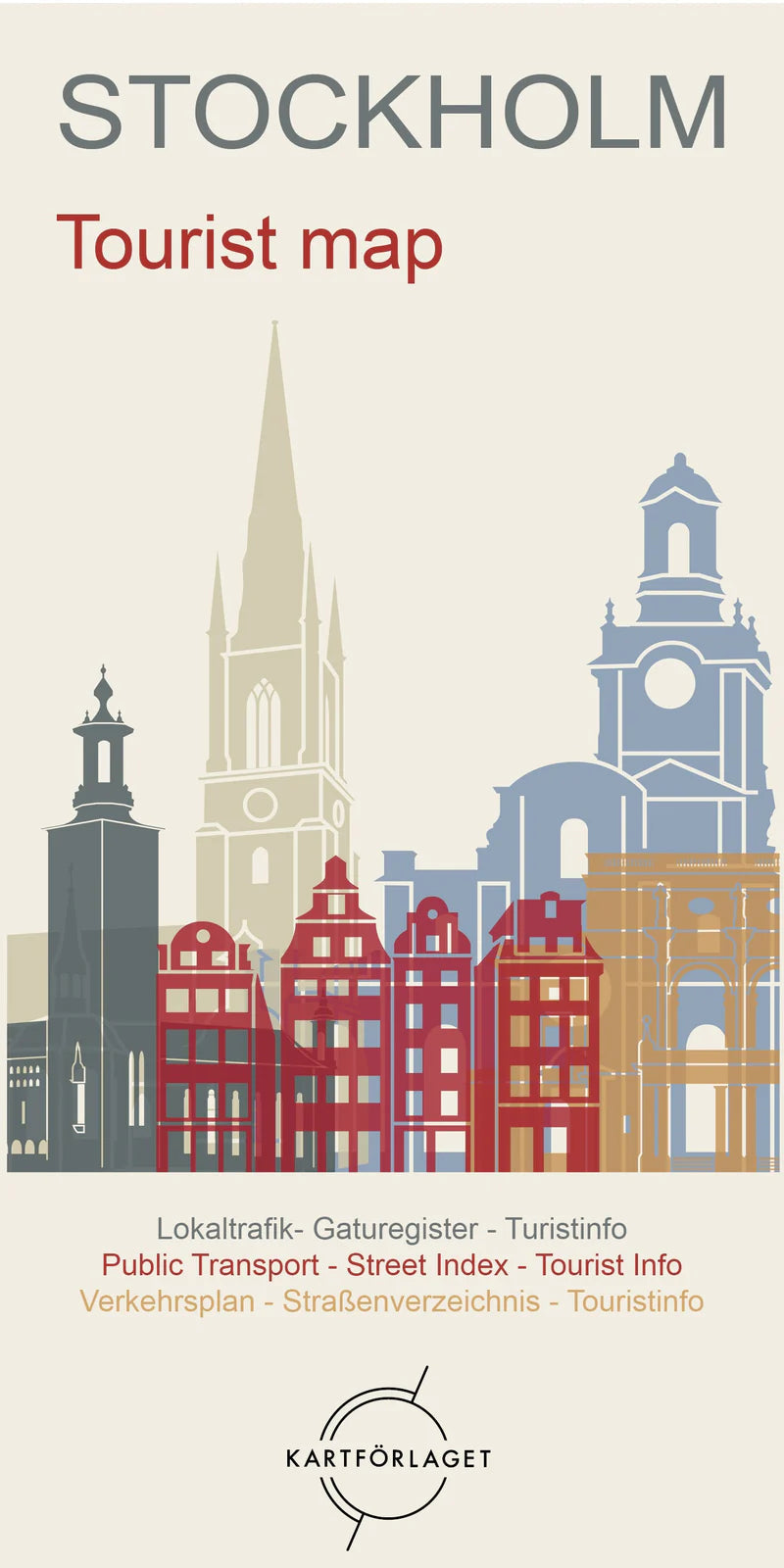 Plan de ville - Stockholm (en anglais) | Norstedts - Tourist map carte pliée Norstedts 