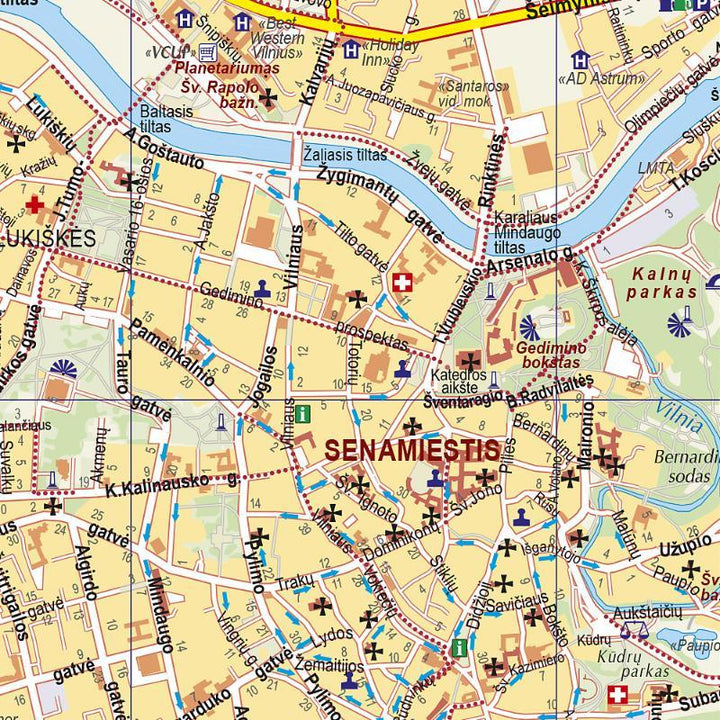 Plan de ville - Vilnius (Lituanie) | Jana Seta carte pliée Jana Seta 