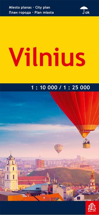 Plan de ville - Vilnius (Lituanie) | Jana Seta carte pliée Jana Seta 