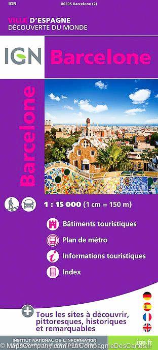 Plan détaillé - Barcelone | IGN plan de ville IGN