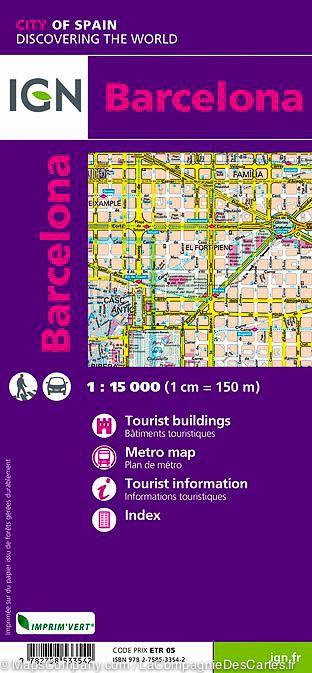 Plan détaillé - Barcelone | IGN plan de ville IGN