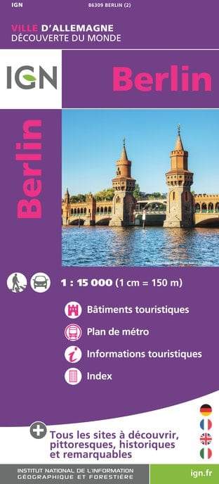 Plan détaillé - Berlin | IGN carte pliée IGN 